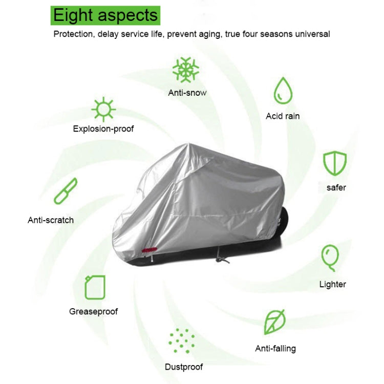 210D Oxford Cloth Motorcycle Electric Car Rainproof Dust-proof Cover, Size: XXL (Black) - Raincoat by buy2fix | Online Shopping UK | buy2fix