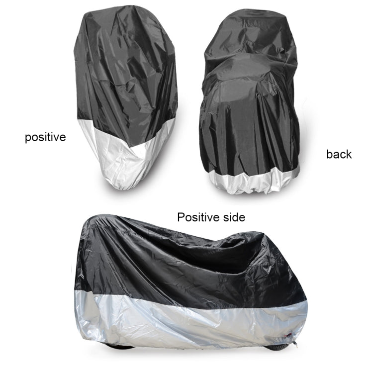 210D Oxford Cloth Motorcycle Electric Car Rainproof Dust-proof Cover, Size: XXL (Silver) - Raincoat by buy2fix | Online Shopping UK | buy2fix