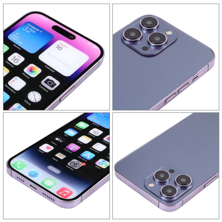 For iPhone 14 Pro Color Screen Non-Working Fake Dummy Display Model (Deep Purple) - For iPhone & iPad by buy2fix | Online Shopping UK | buy2fix