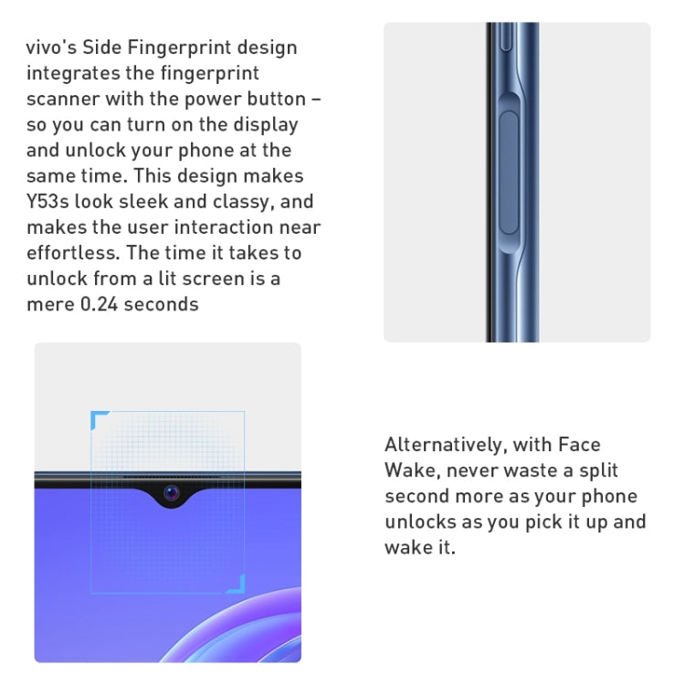 vivo Y53s 5G, 64MP Camera, 8GB+256GB, Dual Back Cameras, Side Fingerprint Identification, 5000mAh Battery, 6.58 inch Android 11.0 OriginOS 1.0 Qualcomm Snapdragon 480 Octa Core up to 2.0GHz, OTG, Network: 5G(Silver) - vivo by vivo | Online Shopping UK | buy2fix