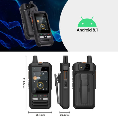 UNIWA F80 Walkie Talkie Rugged Phone, 1GB+8GB, Waterproof Dustproof Shockproof, 5300mAh Battery, 2.4 inch Android 8.1 Qualcomm MSM8909 Quad Core up to 1.1GHz, Network: 4G, Dual SIM, PPT, SOS (Black) - Smart Phones by UNIWA | Online Shopping UK | buy2fix