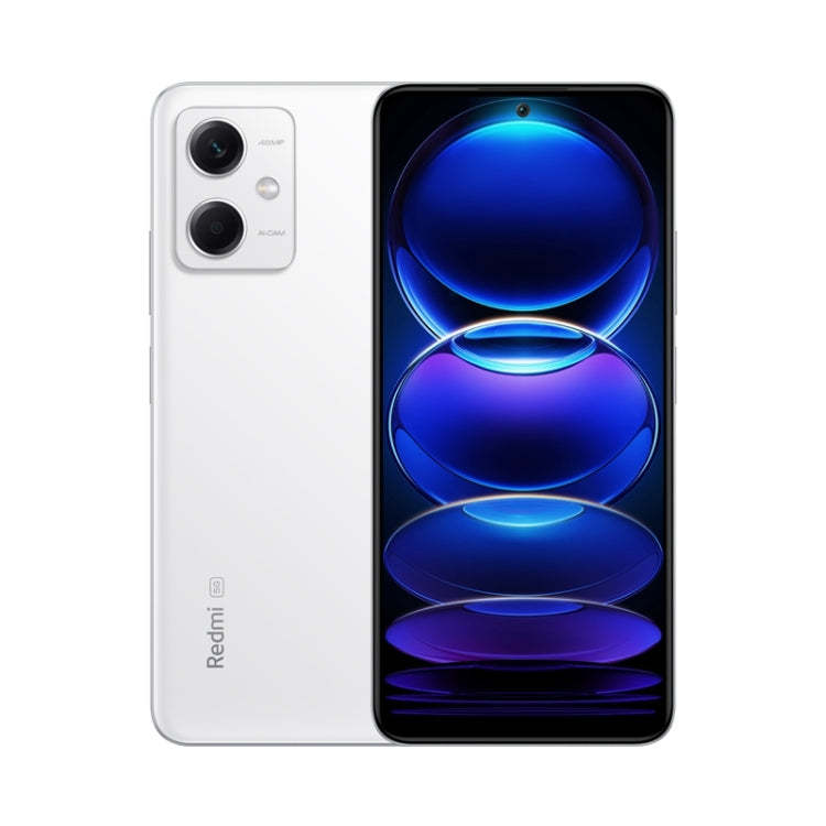 Xiaomi Redmi Note 12 5G, 48MP Camera, 6GB+128GB, Dual Back Cameras, 5000mAh Battery, Side Fingerprint Identification, 6.67 inch MIUI 13 Qualcomm Snapdragon 4 Gen1 Octa Core up to 2.0GHz, Network: 5G, Dual SIM, IR, Not Support Google Play(White) - Xiaomi Redmi by Xiaomi | Online Shopping UK | buy2fix