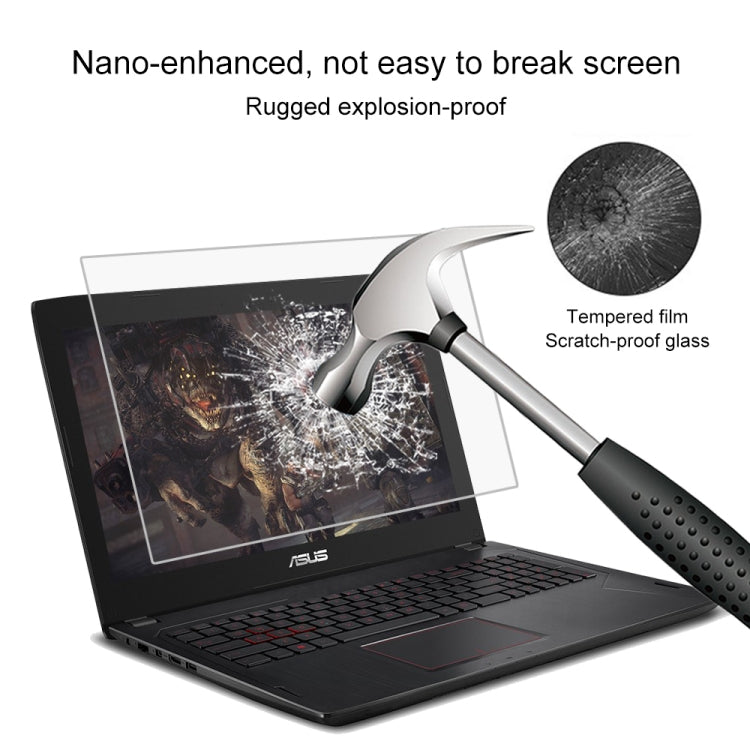 Laptop Screen HD Tempered Glass Protective Film for ASUS FX502VM 15.6 inch - Screen Protection Film by buy2fix | Online Shopping UK | buy2fix