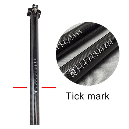 TOSEEK 3K Carbon Fiber Mountain Bike Road Bike Bicycle Seat Tube Seatpost Seat Fitting Seat Pole Bicycle Fittings, Size: 30.8x350mm - Outdoor & Sports by TOSEEK | Online Shopping UK | buy2fix