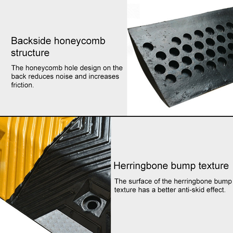 Herringbone Rubber Speed Bump, Size: 100x30x3cm - Speed Bumps by buy2fix | Online Shopping UK | buy2fix