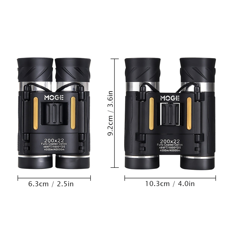Moge 200x22 Outdoor Professional HD Night Vision Telescope - Monocular Binoculars by buy2fix | Online Shopping UK | buy2fix