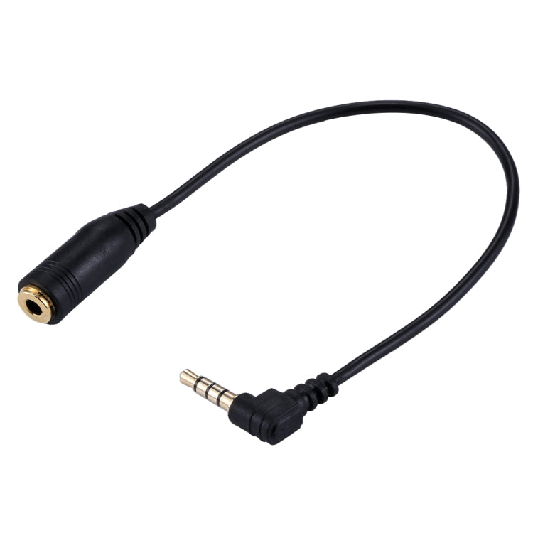 20cm 3.5mm Jack Audio Male to Female Headset Microphone Extension Cable(Black) - Camera Accessories by buy2fix | Online Shopping UK | buy2fix