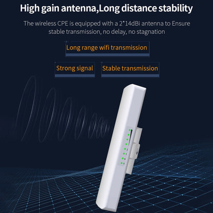 COMFAST CF-E312A Qualcomm AR9344 5.8GHz 300Mbps/s Outdoor ABS Wireless Network Bridge with POE Adapter - Computer & Networking by COMFAST | Online Shopping UK | buy2fix