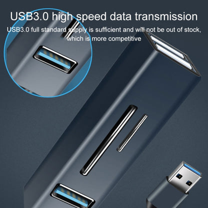 15102 5 in 1 USB-C / Type-C to USB3.0 + SD / TF Card Reader HUB Adapter (Blue) - Computer & Networking by buy2fix | Online Shopping UK | buy2fix