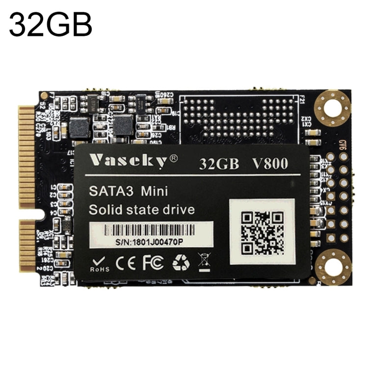 Vaseky V800 32GB 1.8 inch SATA3 Mini Internal Solid State Drive MSATA SSD Module for Laptop - Solid State Drives by Vaseky | Online Shopping UK | buy2fix