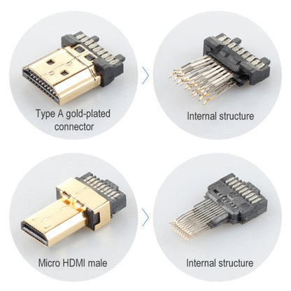 ULT-unite Gold-plated Head HDMI Male to Micro HDMI Male Nylon Braided Cable, Cable Length: 1.2m (Black) - Cable by ult-unite | Online Shopping UK | buy2fix