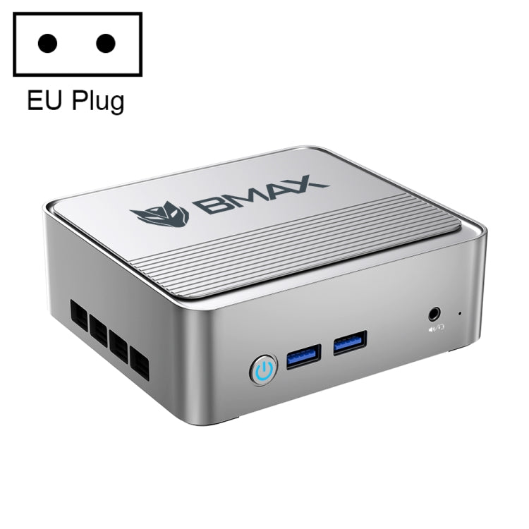 BMAX B3 2022 Windows 11 Mini PC, 8GB+256GB, Intel Jasper Lake N5095, Support HDMI / RJ45 / TF Card, EU Plug(Space Grey) - Windows Mini PCs by BMAX | Online Shopping UK | buy2fix