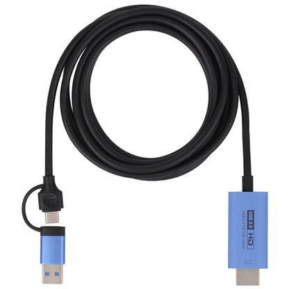 V05E USB 3.0 + USB-C / Type-C to HDMI Adapter Cable - Computer & Networking by buy2fix | Online Shopping UK | buy2fix