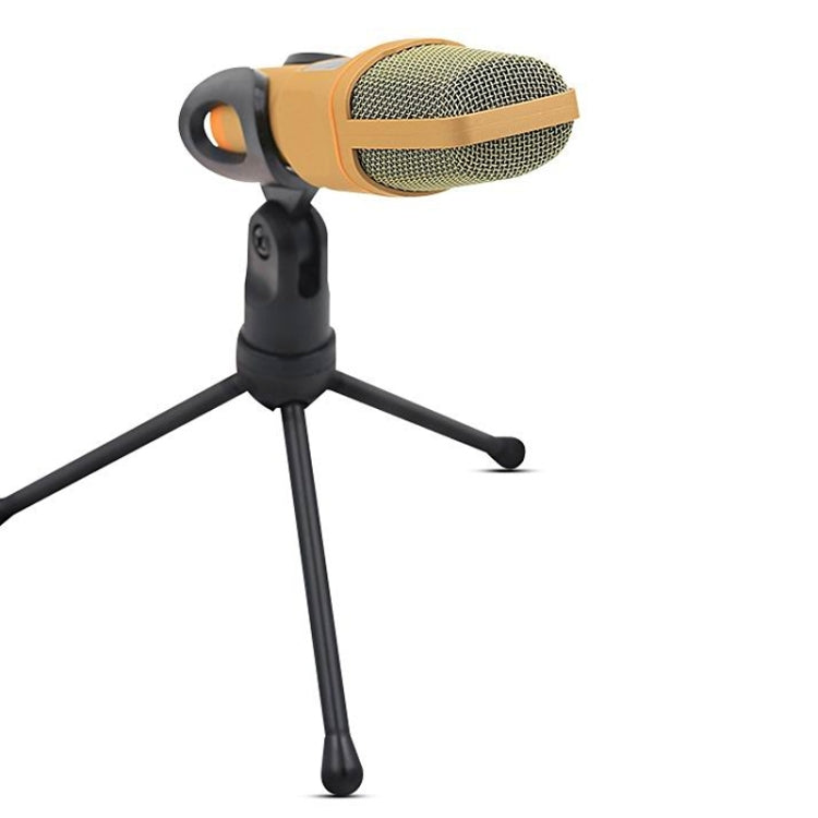 Yanmai SF666 Professional Condenser Sound Recording Microphone with Tripod Holder, Cable Length: 1.3m, Compatible with PC and Mac for Live Broadcast Show, KTV, etc.(Gold) - Consumer Electronics by Yanmai | Online Shopping UK | buy2fix