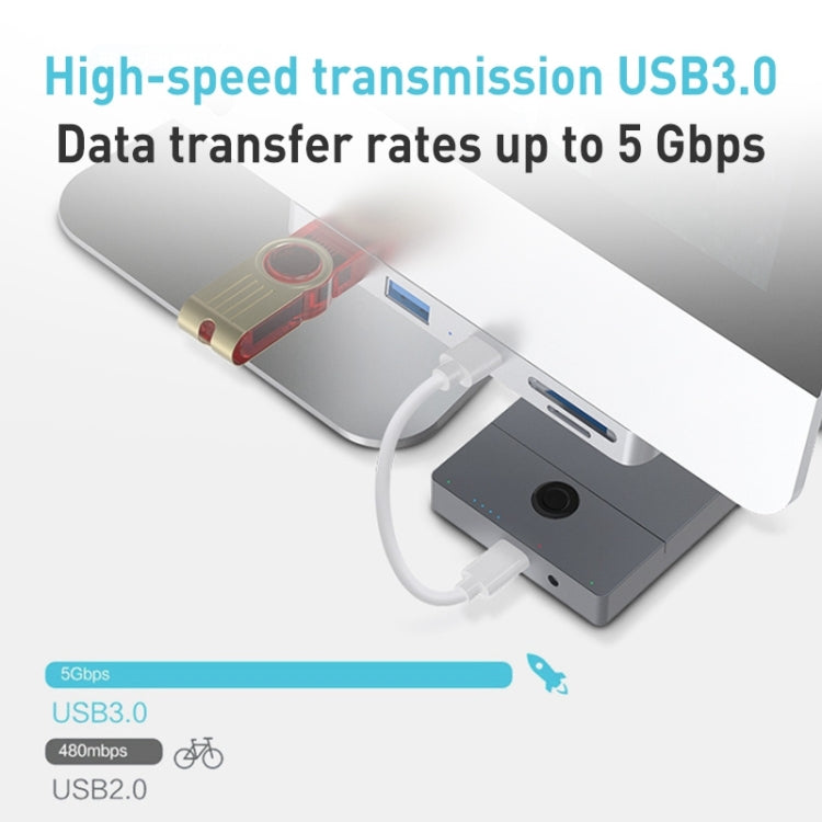 Rocketek HC412 USB3.0 x 3 + SD / TF Card Reader HUB Adapter - USB 3.0 HUB by ROCKETEK | Online Shopping UK | buy2fix