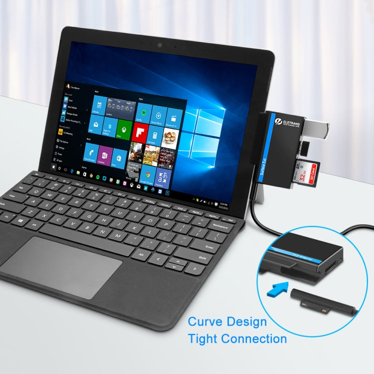 ROCKETEK RT-SGO737 2 USB 3.0 + Micro USB Interface Hub for Microsoft Surface Go, with 2 TF Card & SD Card Slots - USB 3.0 HUB by ROCKETEK | Online Shopping UK | buy2fix