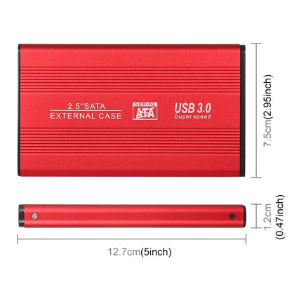 Richwell SATA R2-SATA-320GB 320GB 2.5 inch USB3.0 Super Speed Interface Mobile Hard Disk Drive(Red) - External Hard Drives by Richwell | Online Shopping UK | buy2fix