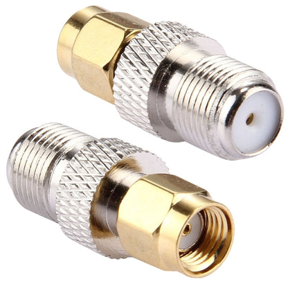 2 PCS F Female to RP-SMA Male Connector - Connectors by buy2fix | Online Shopping UK | buy2fix