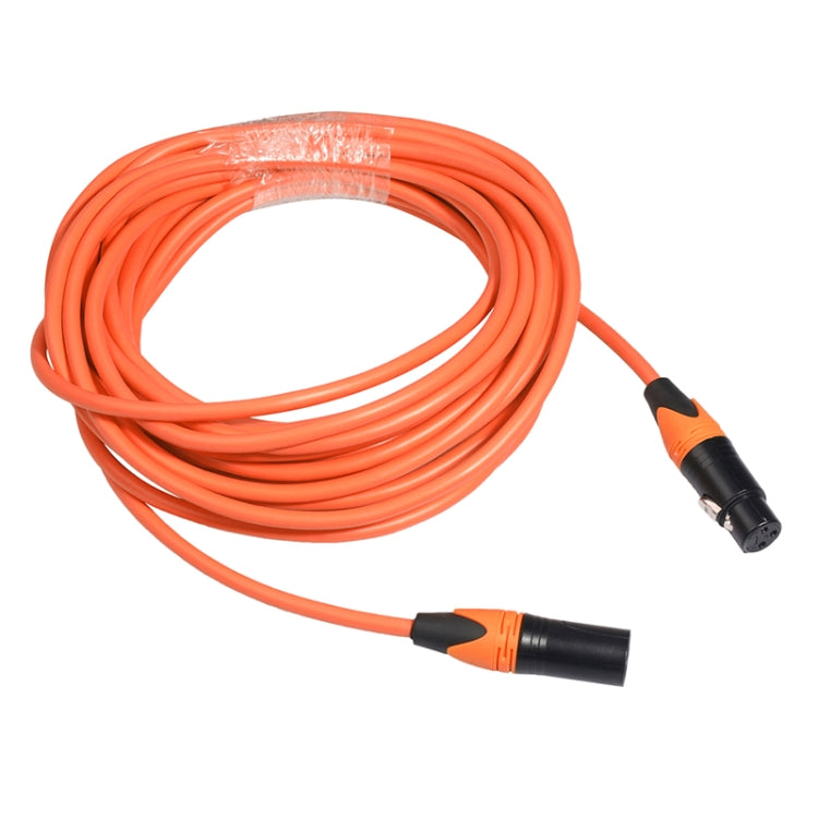 XRL Male to Female Microphone Mixer Audio Cable, Length: 1m (Orange) - Consumer Electronics by buy2fix | Online Shopping UK | buy2fix