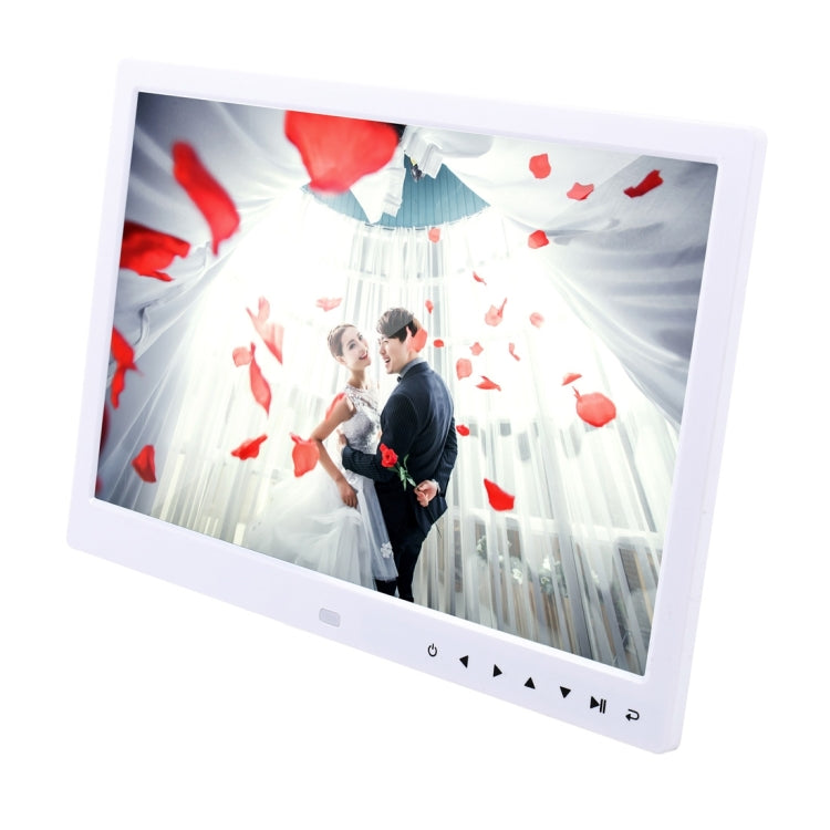 13.0 inch LED Display Digital Photo Frame with Holder / Remote Control, Allwinner, Support USB / SD Card Input / OTG (White) - Consumer Electronics by buy2fix | Online Shopping UK | buy2fix
