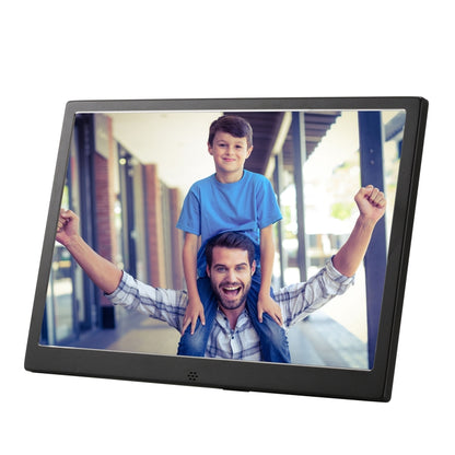 HSD1202 12.1 inch 1280x800 High Resolution Display Digital Photo Frame with Holder and Remote Control, Support SD / MMC / MS Card / USB Port, US Plug(Black) - Consumer Electronics by buy2fix | Online Shopping UK | buy2fix