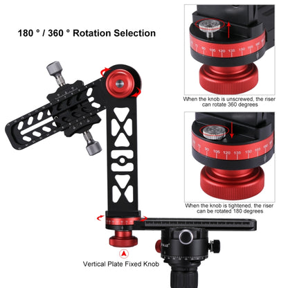 PULUZ 720 Degree Panoramic Aluminum Alloy Ball Head Quick Release Plate Kits - Camera Accessories by PULUZ | Online Shopping UK | buy2fix