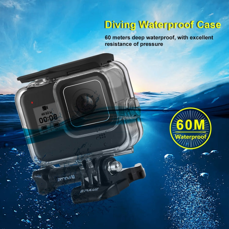 PULUZ 60m Underwater Depth Diving Case Waterproof Camera Housing for GoPro HERO8 Black - Waterproof Cases by PULUZ | Online Shopping UK | buy2fix