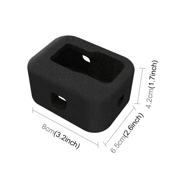 PULUZ for GoPro Hero11 Black / HERO10 Black / HERO9 Black Foam Windshield Housing Case(Black) - DJI & GoPro Accessories by PULUZ | Online Shopping UK | buy2fix