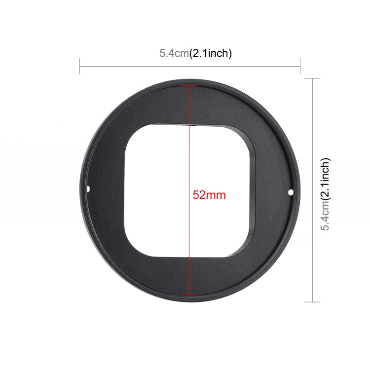 PULUZ 52mm UV Lens Filter for GoPro Hero11 Black / HERO10 Black / HERO9 Black, with Adapter Ring - DJI & GoPro Accessories by PULUZ | Online Shopping UK | buy2fix