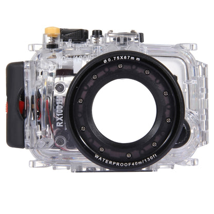 PULUZ 40m Underwater Depth Diving Case Waterproof Camera Housing for Sony RX100 III(Transparent) - Camera Accessories by PULUZ | Online Shopping UK | buy2fix