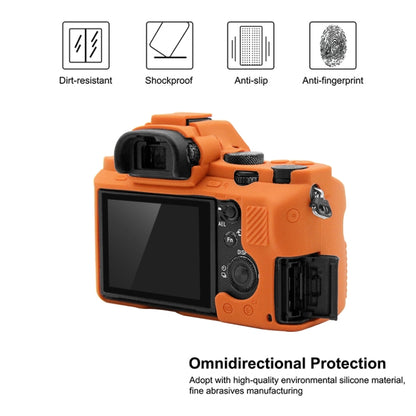 PULUZ Soft Silicone Protective Case for Sony ILCE-7MII / 7SMII / 7RMII(Orange) - Protective Case by PULUZ | Online Shopping UK | buy2fix