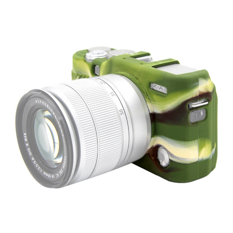 PULUZ Soft Silicone Protective Case for FUJIFILM X-A3 / X-A10(Camouflage) - Camera Accessories by PULUZ | Online Shopping UK | buy2fix