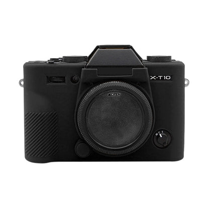 PULUZ Soft Silicone Protective Case for FUJIFILM XT10(Black) - Camera Accessories by PULUZ | Online Shopping UK | buy2fix
