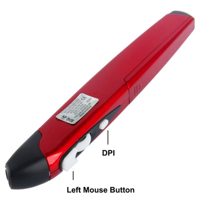 2.4GHz Wireless Pen Mouse with USB Mini Receiver, Transmission Distance: 10m (EL-P01)(Red) -  by buy2fix | Online Shopping UK | buy2fix