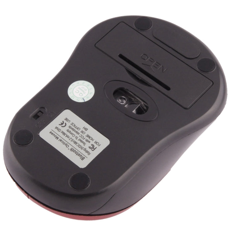 Bluetooth 3.0 Optical Mouse, Working Distance: 10m (Red) - Computer & Networking by buy2fix | Online Shopping UK | buy2fix