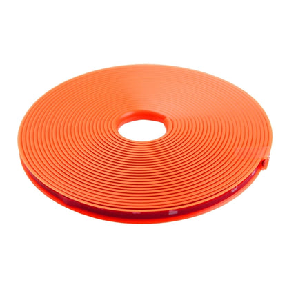 Universal Decorative Scratchproof Stickup 8M Flexible Car Wheel Hub TRIM Mouldings Decoration Strip(Orange) - Decorative Strip by buy2fix | Online Shopping UK | buy2fix