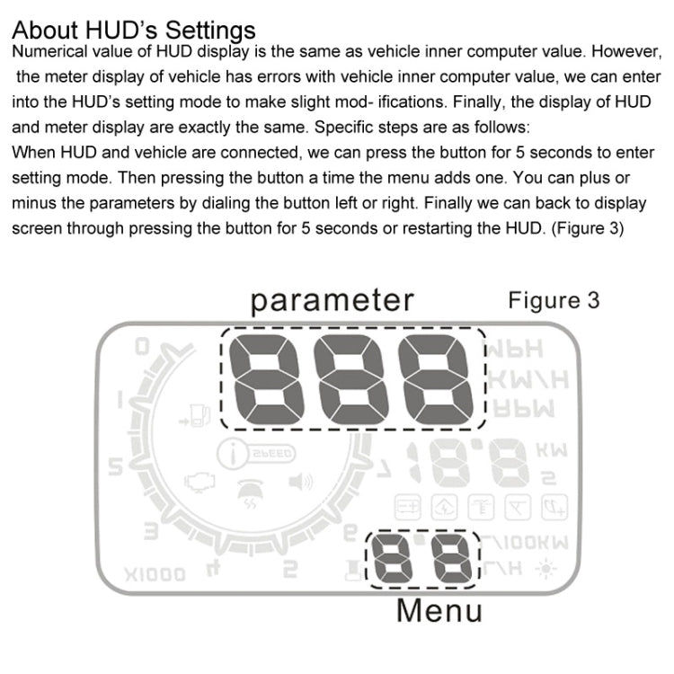 W02 5.5 inch Car OBDII HUD Fuel Consumption Warning System Vehicle-mounted Head Up Display Projector with LED -  by buy2fix | Online Shopping UK | buy2fix