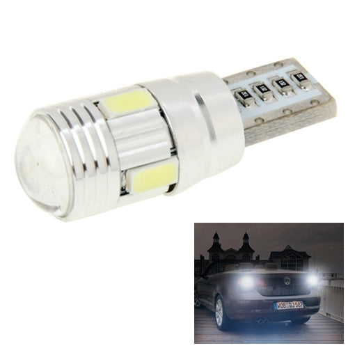 T10 2W White 130LM 6 LED SMD 5730 Backup Reverse Light Turn Signal Bulb for Vehicles, DC 12V - In Car by buy2fix | Online Shopping UK | buy2fix