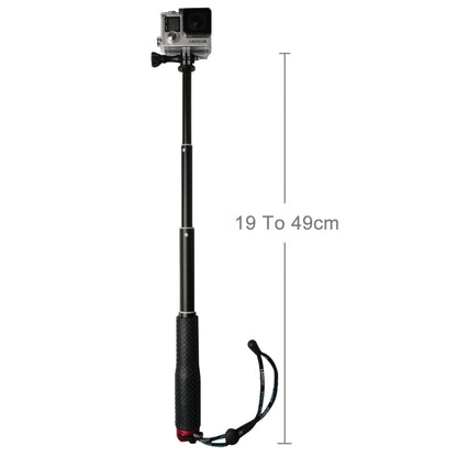 Handheld 49cm Extendable Pole Monopod with Screw for GoPro Hero11 Black / HERO10 Black / HERO9 Black /HERO8 / HERO7 /6 /5 /5 Session /4 Session /4 /3+ /3 /2 /1, Insta360 ONE R, DJI Osmo Action and Other Action Cameras(Red) - DJI & GoPro Accessories by buy2fix | Online Shopping UK | buy2fix