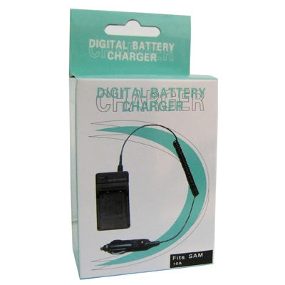 Digital Camera Battery Charger for Samsung SLB-10A, SLB-11A(Black) - Battery Car Charger by buy2fix | Online Shopping UK | buy2fix