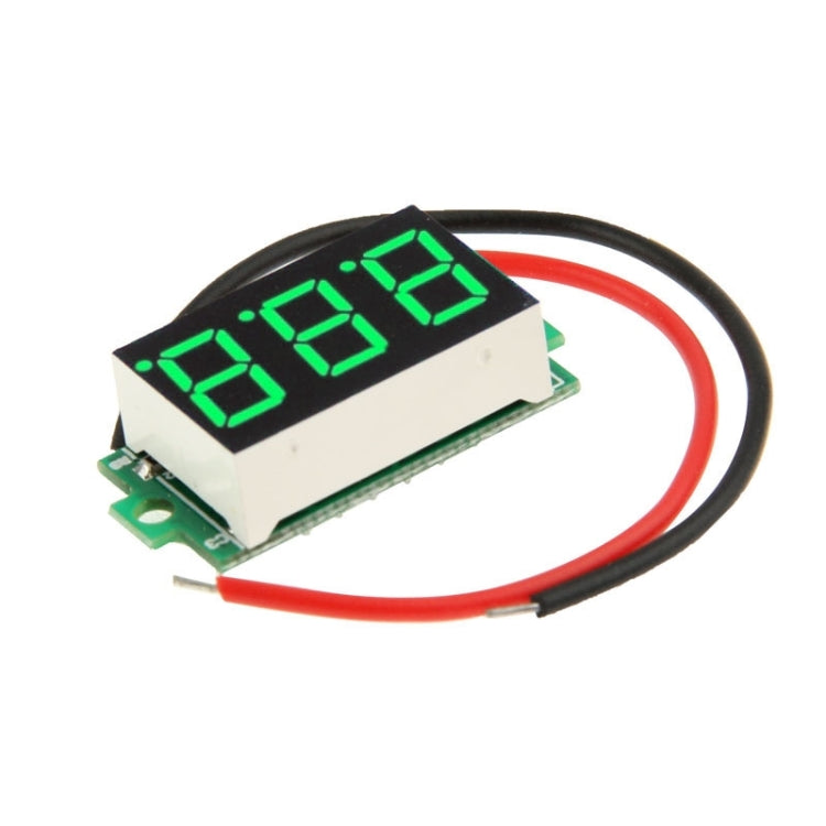 DC 3.2-30V Green Light Mini Digital Voltage Panel Meter - Consumer Electronics by buy2fix | Online Shopping UK | buy2fix