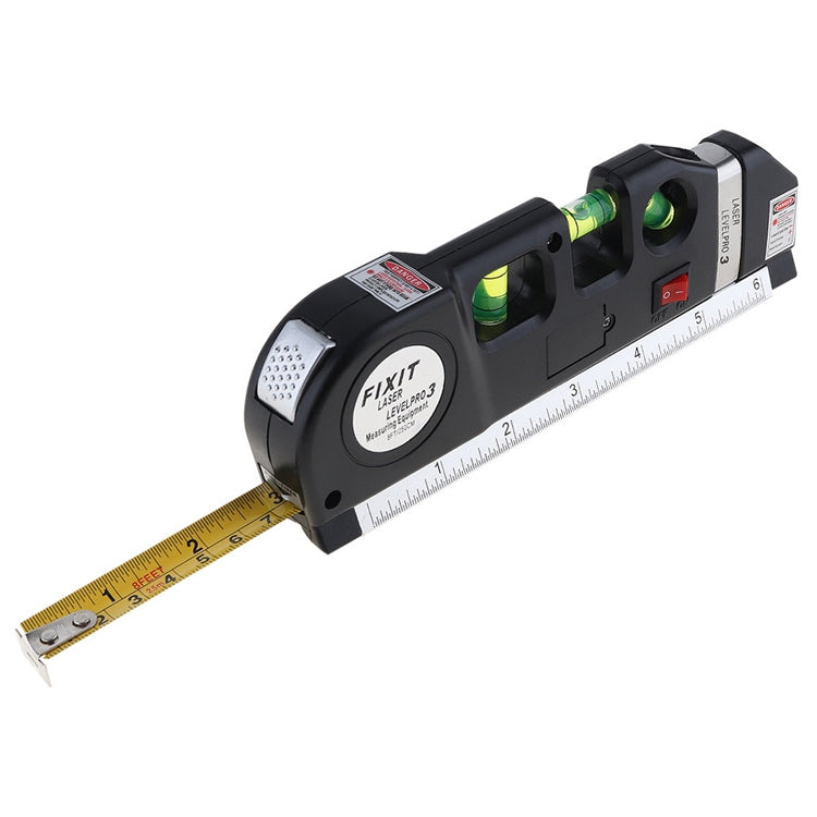 Laser Level with Tape Measure Pro 3 (250cm), LV-03(Black) - Consumer Electronics by buy2fix | Online Shopping UK | buy2fix