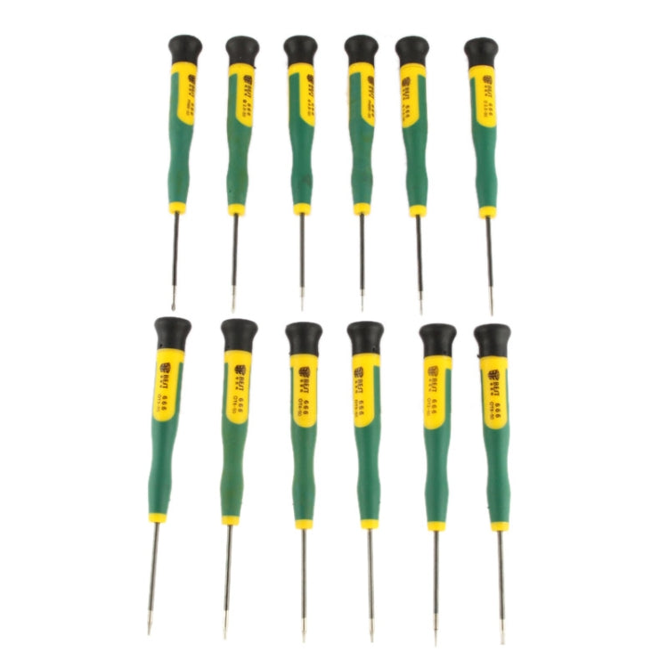 12 in 1 Screwdriver Repair Tool Set T2 T3 T4 T5 T6 T8 Ph00 Ph000 (Bst-666)(Green) - Screwdriver by BEST | Online Shopping UK | buy2fix