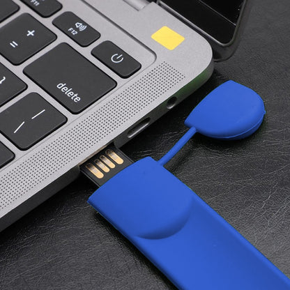 Silicone Bracelet USB Flash Disk with 4GB Memory(Dark Blue) - USB Flash Drives by buy2fix | Online Shopping UK | buy2fix