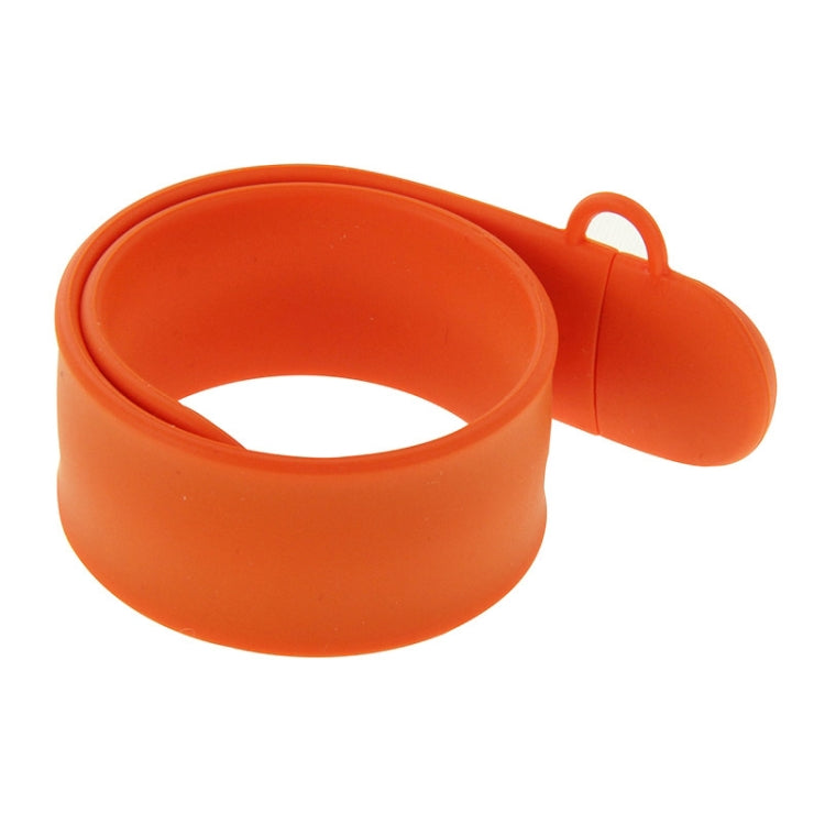 Silicone Bracelet USB Flash Disk with 4GB Memory(Orange) - USB Flash Drives by buy2fix | Online Shopping UK | buy2fix