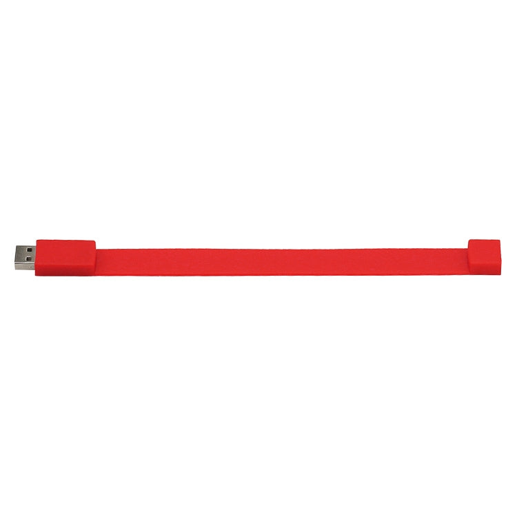 2GB Silicon Bracelets USB 2.0 Flash Disk(Red) - USB Flash Drives by buy2fix | Online Shopping UK | buy2fix