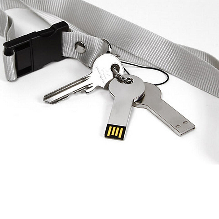 Silver Metal Key Style USB 2.0 Flash Disk (32GB)(Silver)(Silver) - USB Flash Drives by buy2fix | Online Shopping UK | buy2fix