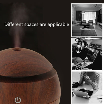 LM-X1 USB Rechargeable Wood Texture 3W Ultrasonic Aroma Air Humidifier - Home & Garden by buy2fix | Online Shopping UK | buy2fix