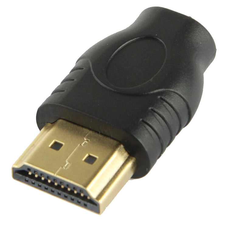 Gold Plated HDMI 19 Pin Male to Micro HDMI Female Adapter(Black) -  by buy2fix | Online Shopping UK | buy2fix