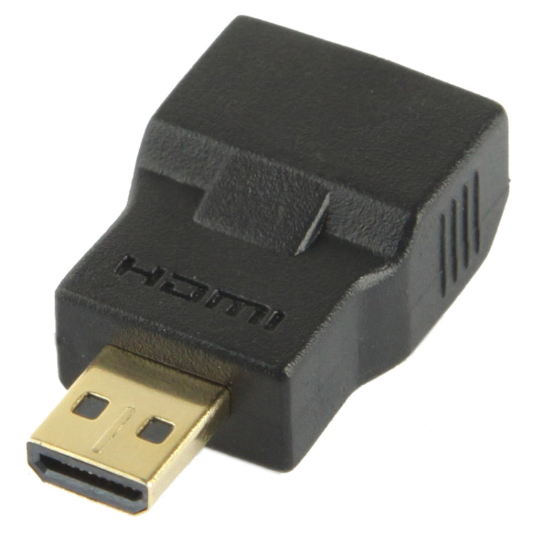 Gold Plated Micro HDMI Male to Micro HDMI Female Adapter(Black) -  by buy2fix | Online Shopping UK | buy2fix